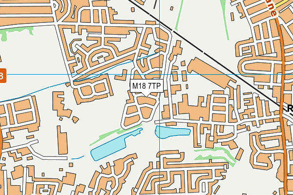 M18 7TP map - OS VectorMap District (Ordnance Survey)