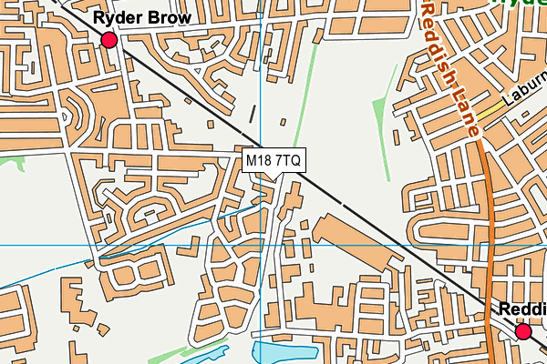 M18 7TQ map - OS VectorMap District (Ordnance Survey)