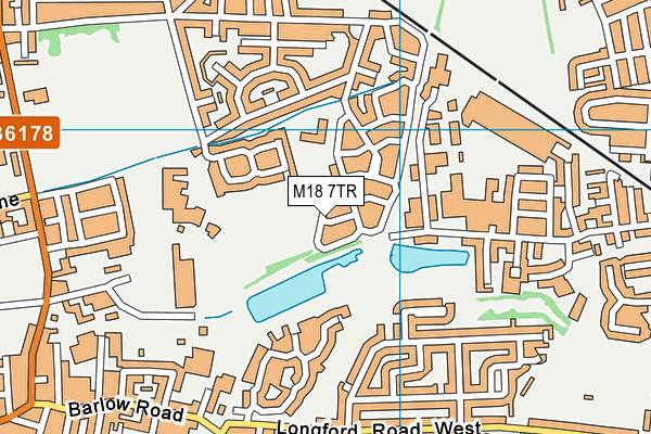 M18 7TR map - OS VectorMap District (Ordnance Survey)