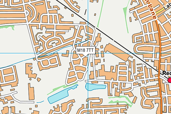 M18 7TT map - OS VectorMap District (Ordnance Survey)