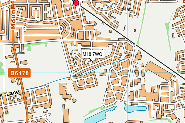 M18 7WQ map - OS VectorMap District (Ordnance Survey)