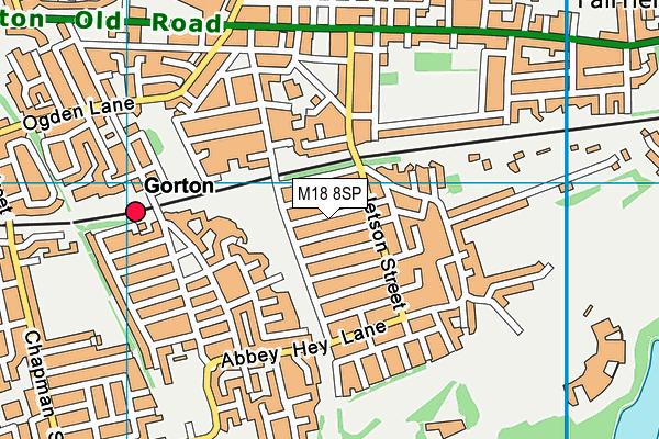 M18 8SP map - OS VectorMap District (Ordnance Survey)