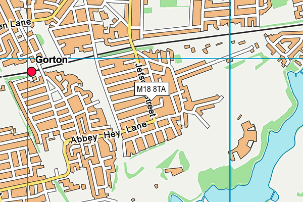 M18 8TA map - OS VectorMap District (Ordnance Survey)