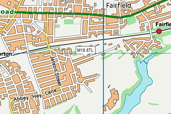 M18 8TL map - OS VectorMap District (Ordnance Survey)