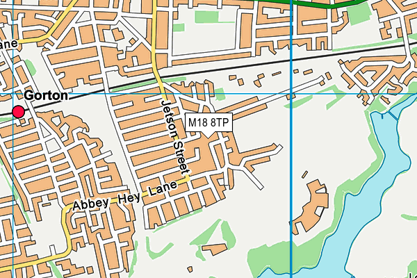 M18 8TP map - OS VectorMap District (Ordnance Survey)