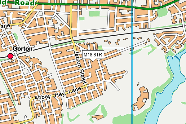 M18 8TR map - OS VectorMap District (Ordnance Survey)