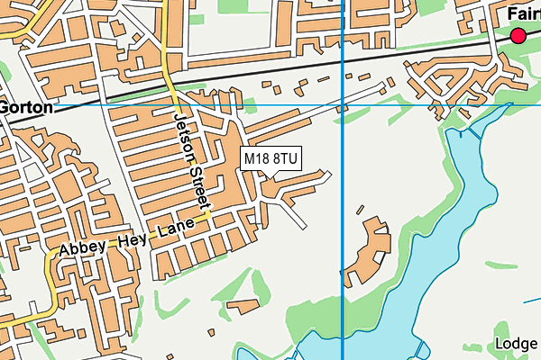 M18 8TU map - OS VectorMap District (Ordnance Survey)