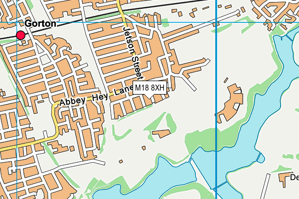 M18 8XH map - OS VectorMap District (Ordnance Survey)