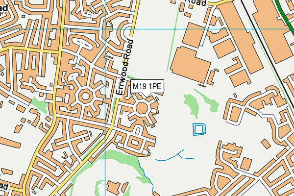 M19 1PE map - OS VectorMap District (Ordnance Survey)