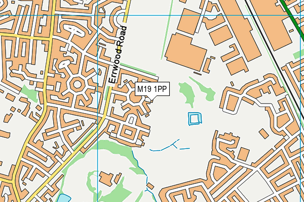 M19 1PP map - OS VectorMap District (Ordnance Survey)