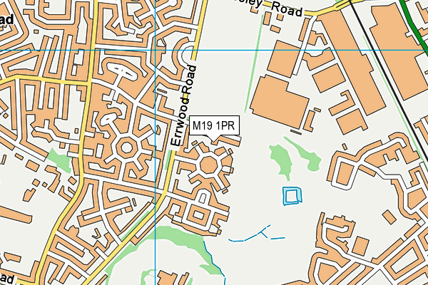 M19 1PR map - OS VectorMap District (Ordnance Survey)