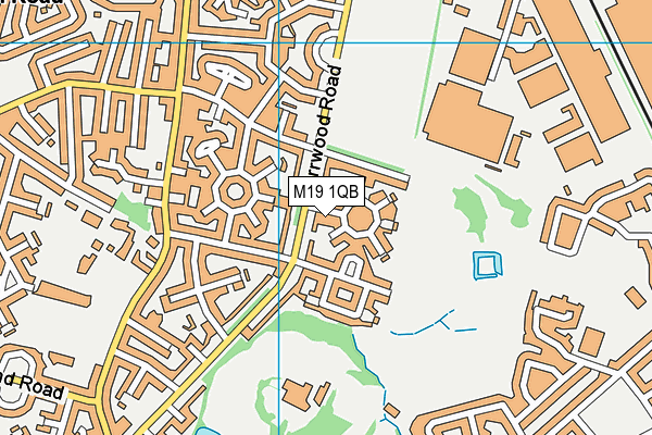 M19 1QB map - OS VectorMap District (Ordnance Survey)