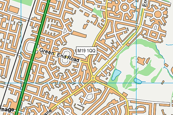 M19 1QQ map - OS VectorMap District (Ordnance Survey)