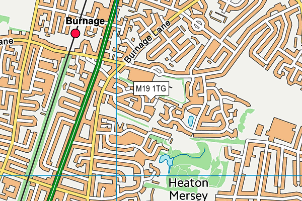 M19 1TG map - OS VectorMap District (Ordnance Survey)