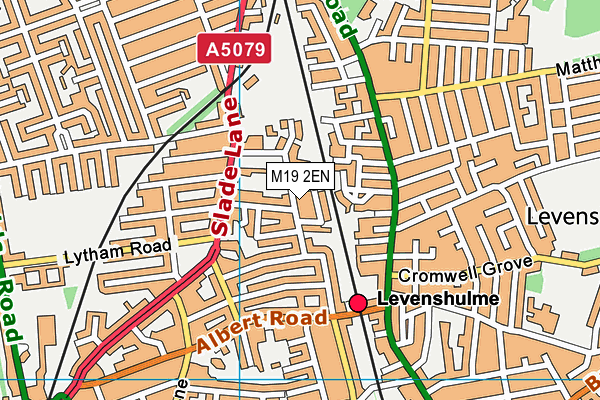 M19 2EN map - OS VectorMap District (Ordnance Survey)