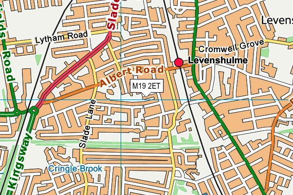 M19 2ET map - OS VectorMap District (Ordnance Survey)