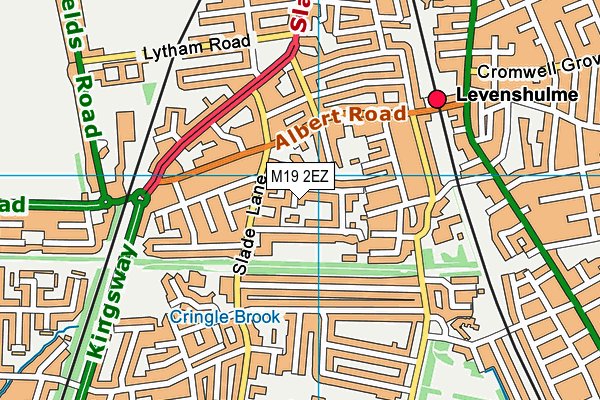 M19 2EZ map - OS VectorMap District (Ordnance Survey)