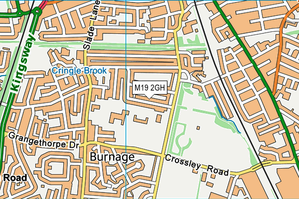 M19 2GH map - OS VectorMap District (Ordnance Survey)