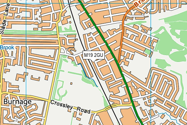 M19 2GU map - OS VectorMap District (Ordnance Survey)