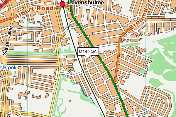 M19 2QA map - OS VectorMap District (Ordnance Survey)