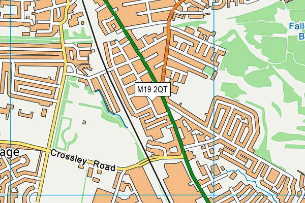 M19 2QT map - OS VectorMap District (Ordnance Survey)