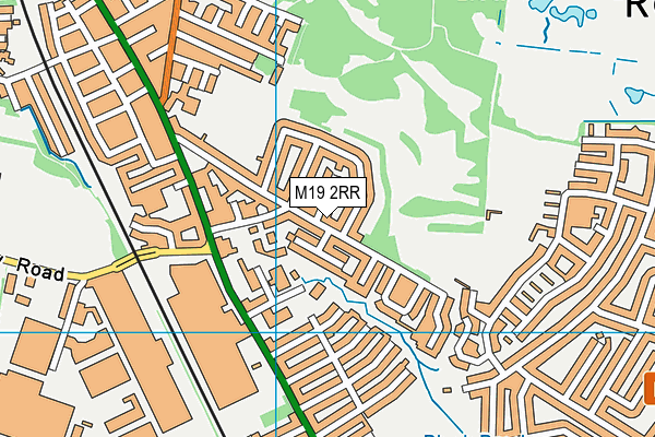 M19 2RR map - OS VectorMap District (Ordnance Survey)