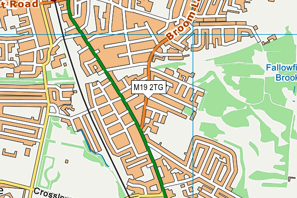 M19 2TG map - OS VectorMap District (Ordnance Survey)