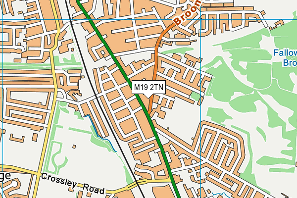 M19 2TN map - OS VectorMap District (Ordnance Survey)