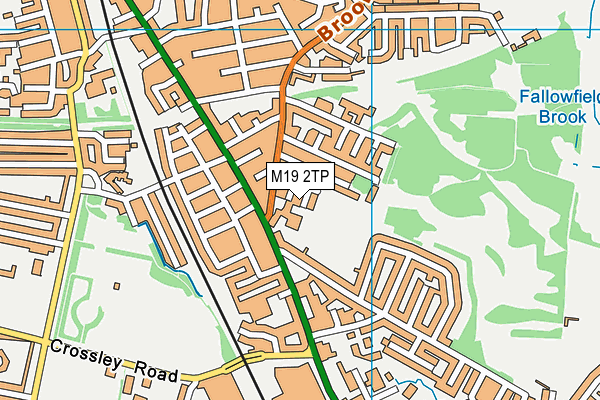 M19 2TP map - OS VectorMap District (Ordnance Survey)