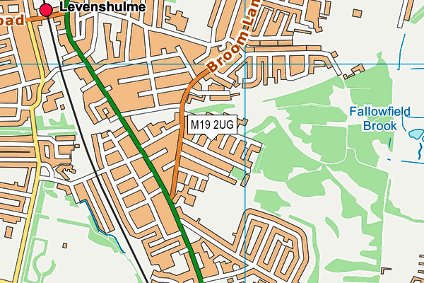 M19 2UG map - OS VectorMap District (Ordnance Survey)