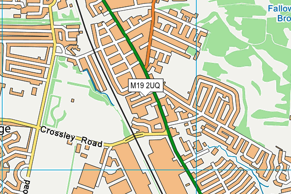 M19 2UQ map - OS VectorMap District (Ordnance Survey)