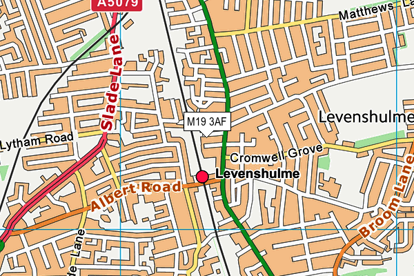 M19 3AF map - OS VectorMap District (Ordnance Survey)