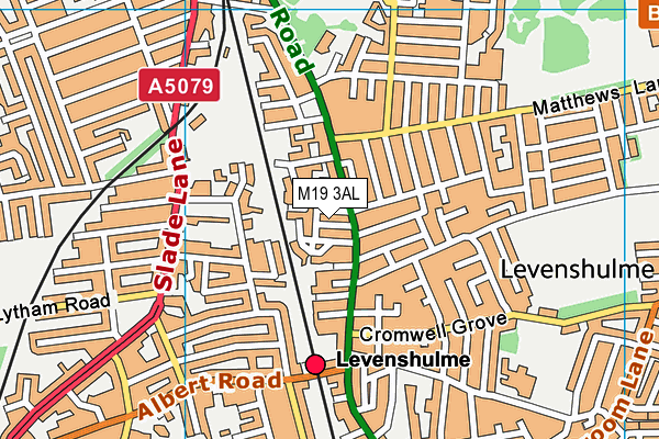 M19 3AL map - OS VectorMap District (Ordnance Survey)