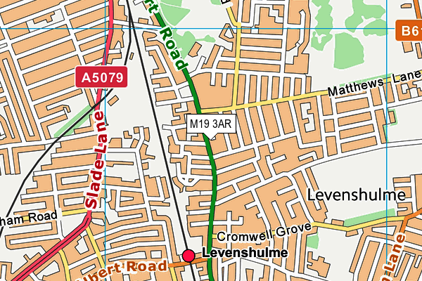 M19 3AR map - OS VectorMap District (Ordnance Survey)