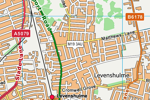 M19 3AU map - OS VectorMap District (Ordnance Survey)