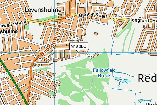 M19 3BQ map - OS VectorMap District (Ordnance Survey)