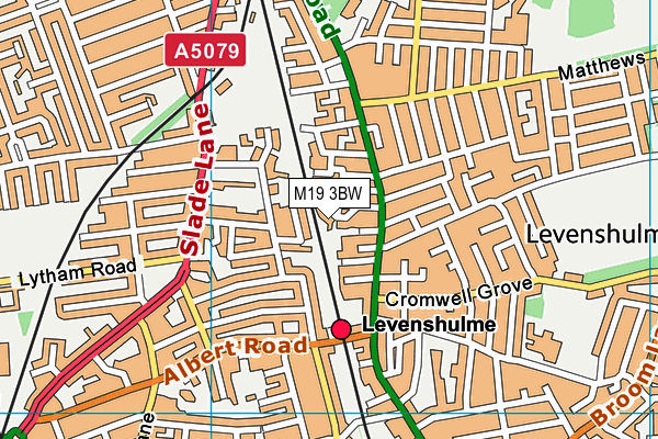 M19 3BW map - OS VectorMap District (Ordnance Survey)