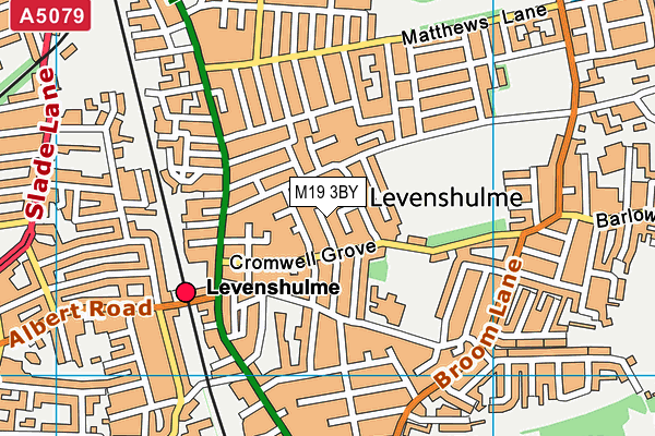 M19 3BY map - OS VectorMap District (Ordnance Survey)