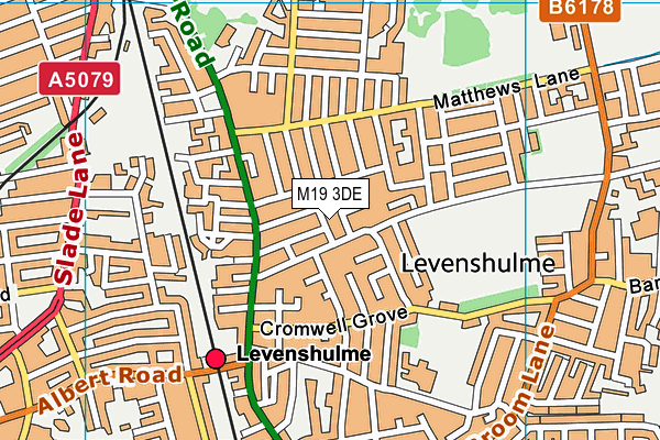 M19 3DE map - OS VectorMap District (Ordnance Survey)