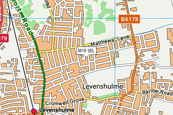 M19 3EL map - OS VectorMap District (Ordnance Survey)