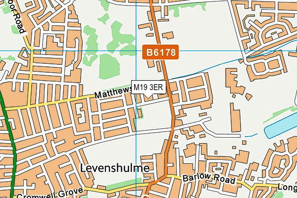 M19 3ER map - OS VectorMap District (Ordnance Survey)