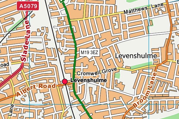 M19 3EZ map - OS VectorMap District (Ordnance Survey)