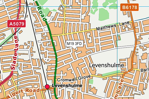 M19 3FD map - OS VectorMap District (Ordnance Survey)