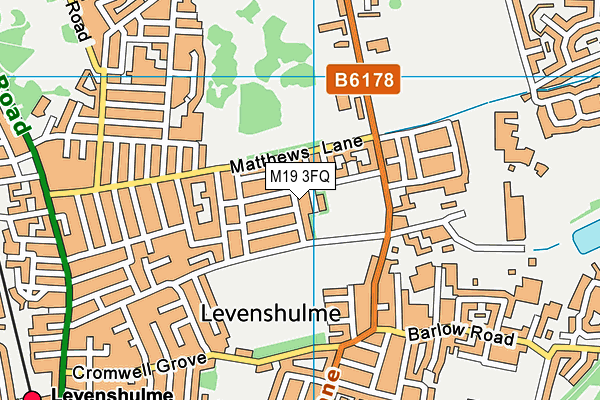 M19 3FQ map - OS VectorMap District (Ordnance Survey)
