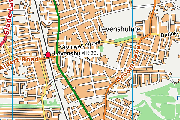 M19 3GJ map - OS VectorMap District (Ordnance Survey)