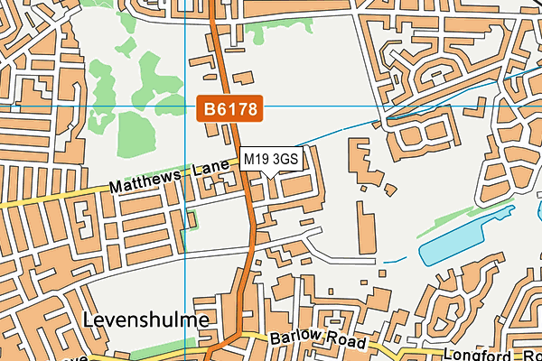 M19 3GS map - OS VectorMap District (Ordnance Survey)