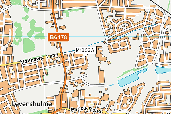 M19 3GW map - OS VectorMap District (Ordnance Survey)