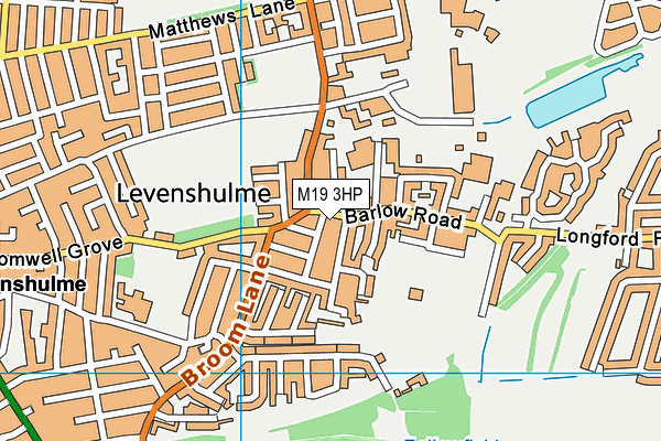 M19 3HP map - OS VectorMap District (Ordnance Survey)