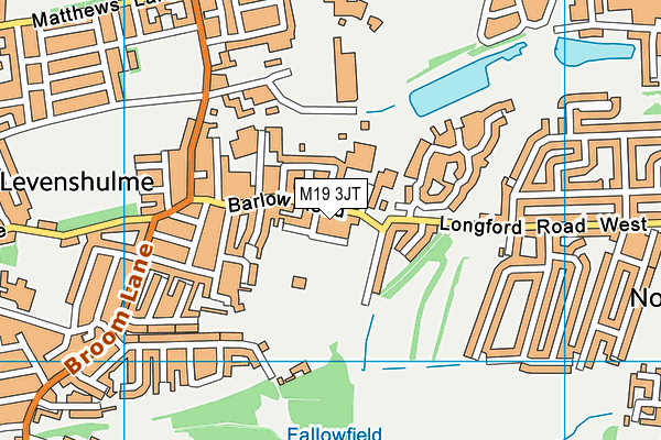 M19 3JT map - OS VectorMap District (Ordnance Survey)