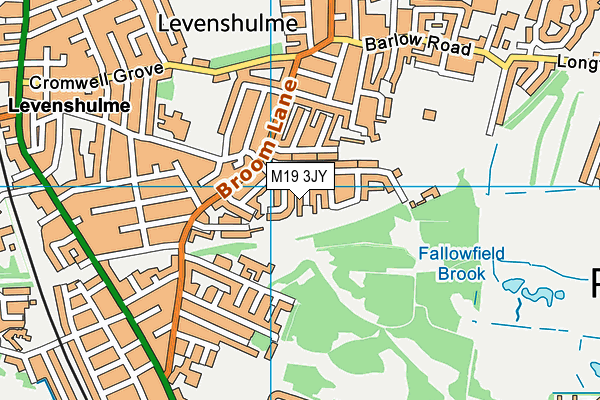 M19 3JY map - OS VectorMap District (Ordnance Survey)